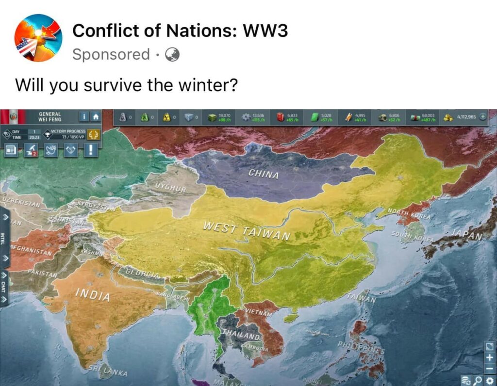 Conflict of Nations West Taiwan