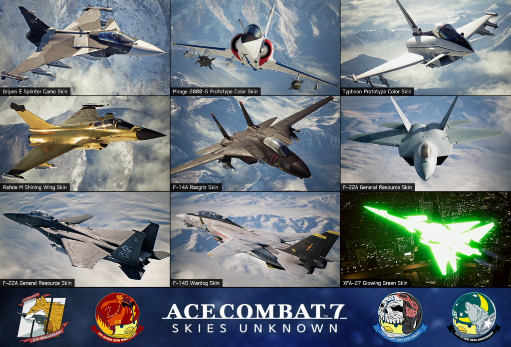 A free update for Ace Combat 7 adds new skins and classic Ace Combat music